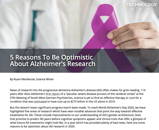 5 reasons to be optimistic about Alzheimer's research