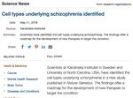 Cell types underlying schizophrenia identified